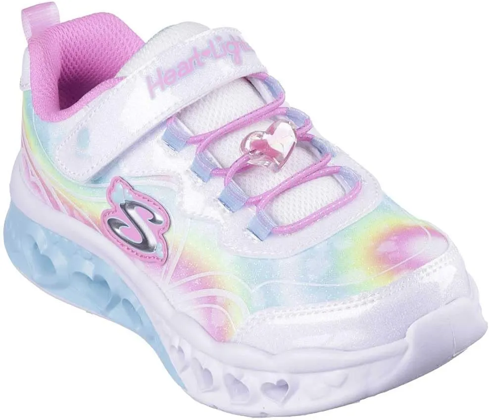 Skechers Girls' Flutter Heart Lights Groovy