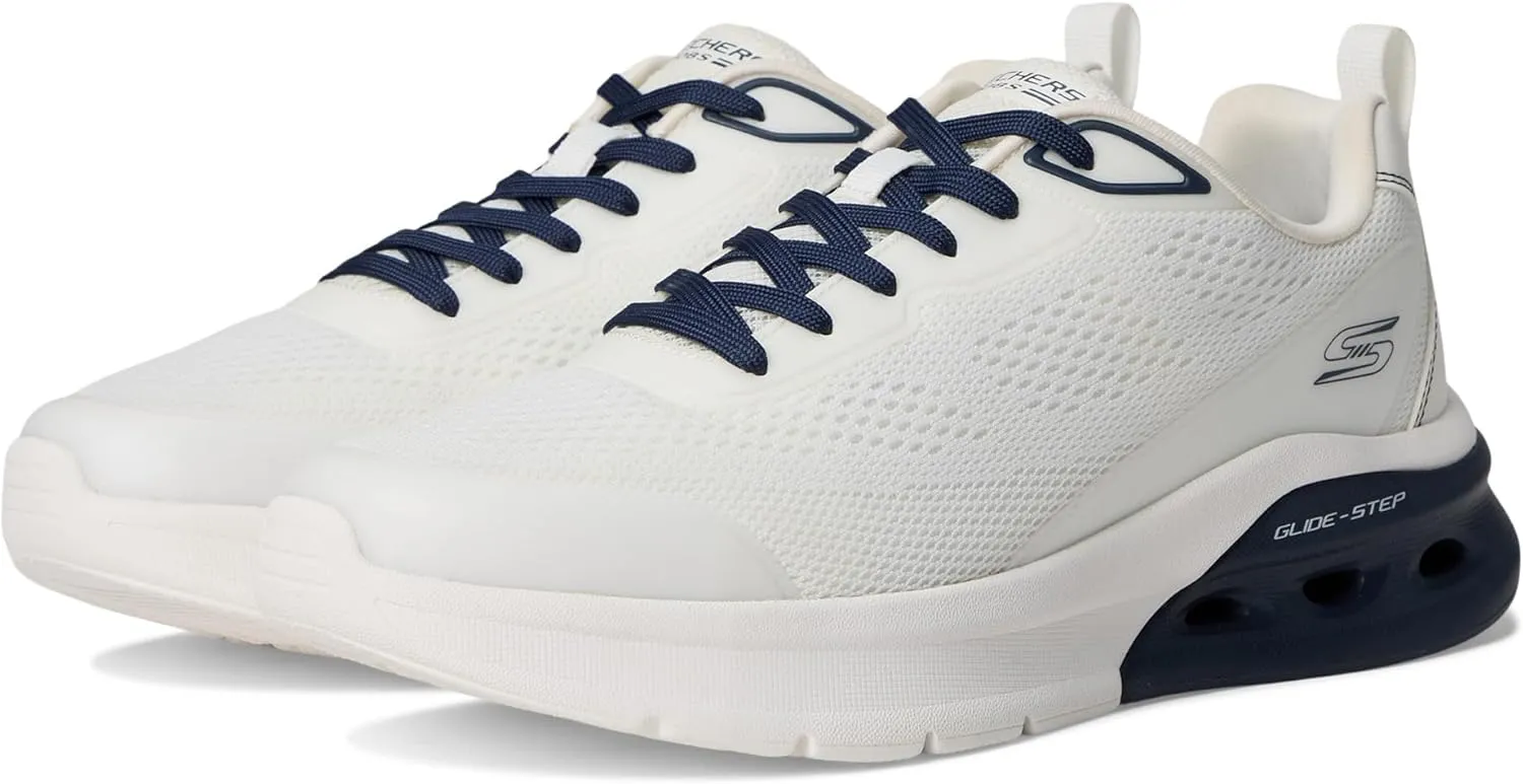 Skechers Men's Bobs Glide Step Arc Waves 2.0-Class Rank Sneaker