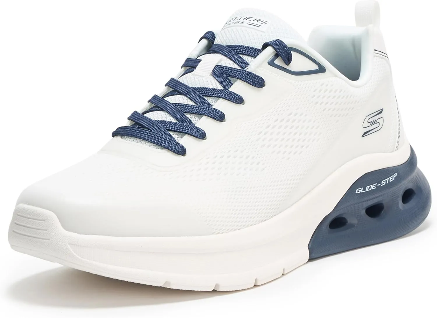 Skechers Men's Bobs Glide Step Arc Waves 2.0-Class Rank Sneaker