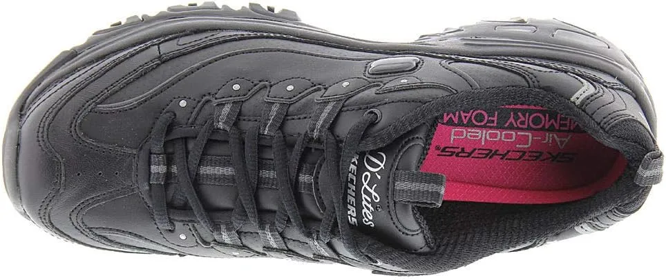 Skechers Sport Women's D'Lites Fresh Start Memory Foam Lace-up Sneaker Fashion