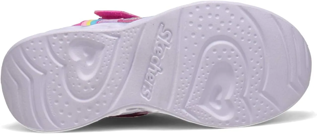 Skechers Unisex-Child Heart Lights-Rainbow Lux Sneaker