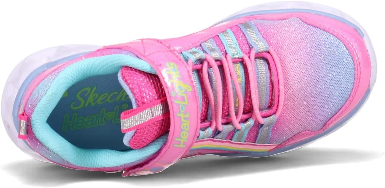 Skechers Unisex-Child Heart Lights-Rainbow Lux Sneaker