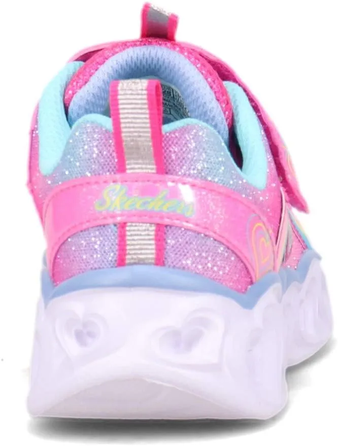 Skechers Unisex-Child Heart Lights-Rainbow Lux Sneaker
