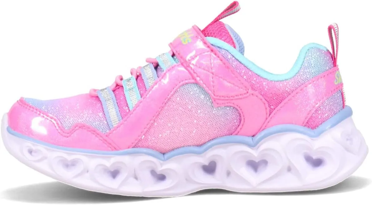 Skechers Unisex-Child Heart Lights-Rainbow Lux Sneaker