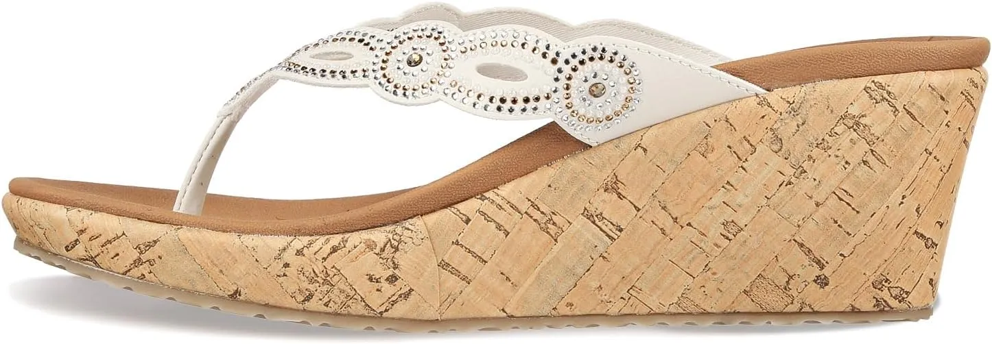 Skechers Women's Beverlee-Happy Charmer Flip-Flop