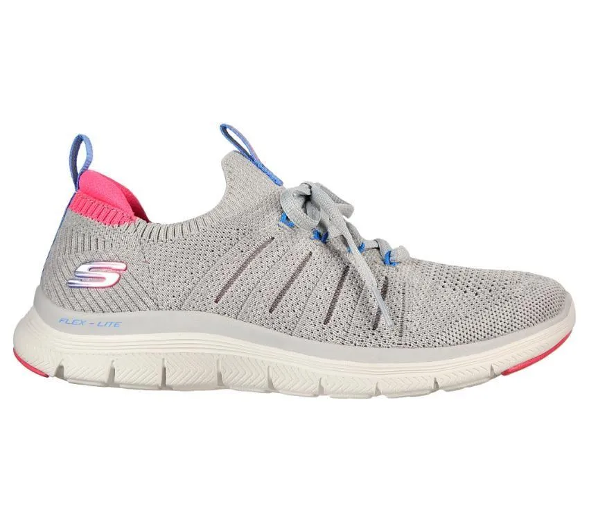 .Skechers Womens Flex Appeal 4.0 Grey/Pink- (149306/GYPK) - GX - R2L15