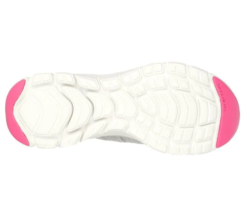 .Skechers Womens Flex Appeal 4.0 Grey/Pink- (149306/GYPK) - GX - R2L15