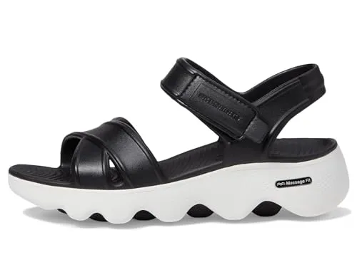 SKECHERS Women's Foamies Massage Fit-Heartfelt Flat Sandal