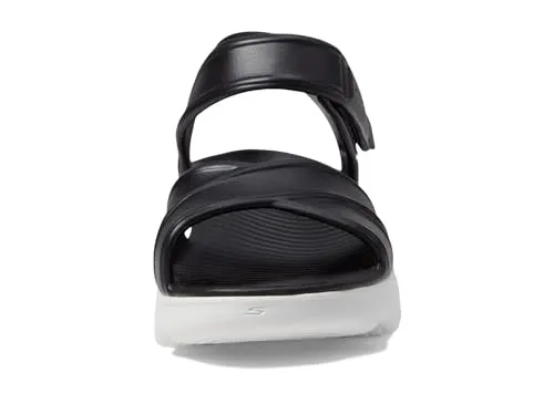 SKECHERS Women's Foamies Massage Fit-Heartfelt Flat Sandal