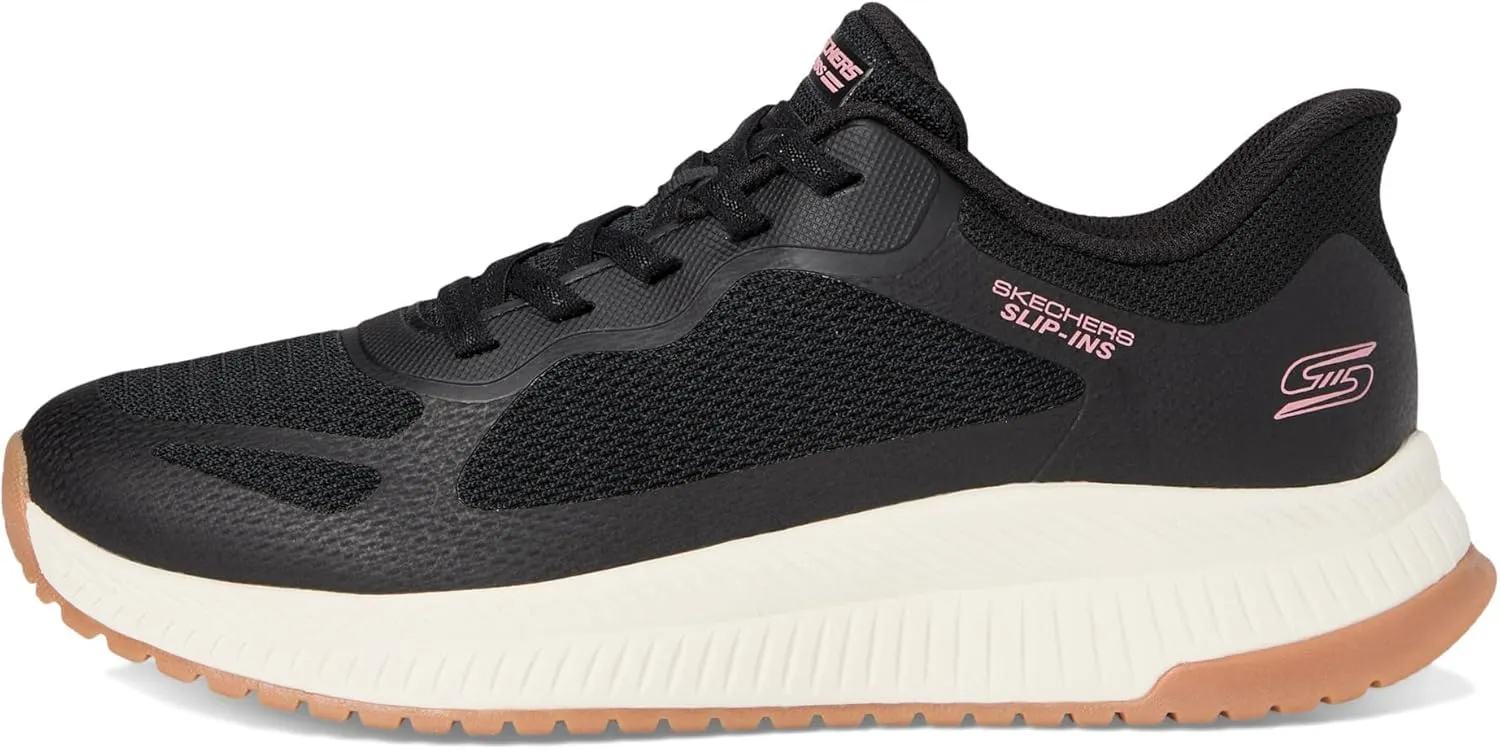 Skechers Women's Hands Free Slip-ins Bobs Squad 4-Staple Look Sneaker