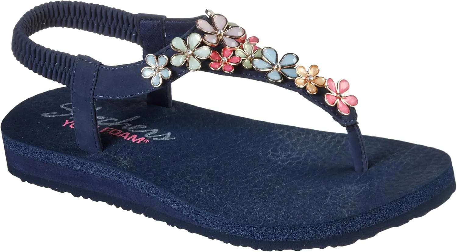 Skechers Women's Meditation-Glass Daisy Flip-Flop