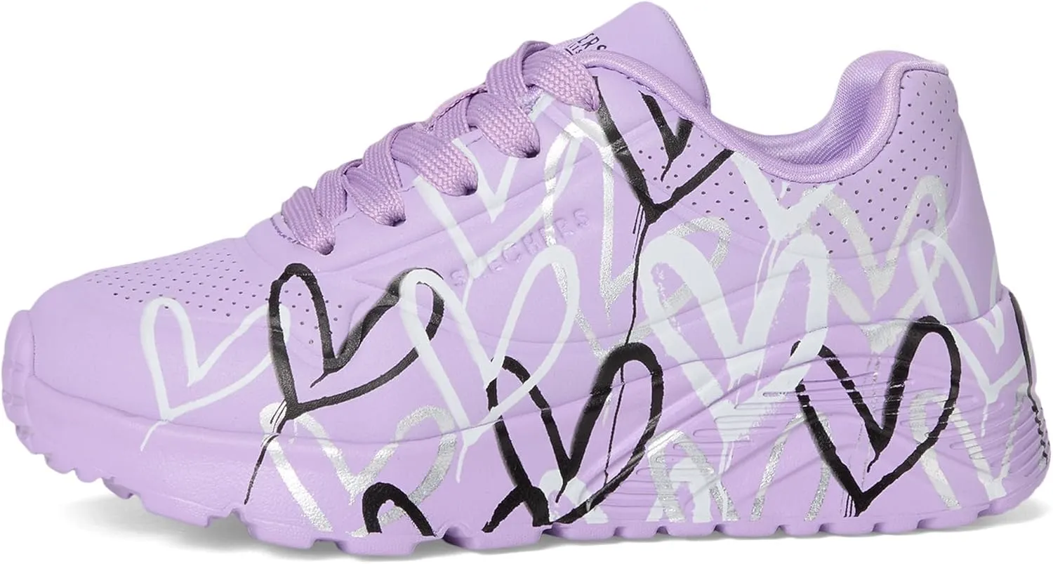 SKECHERS Women's Uno Lite-Metallic Love 314067l (Little Big Kid) Sneaker