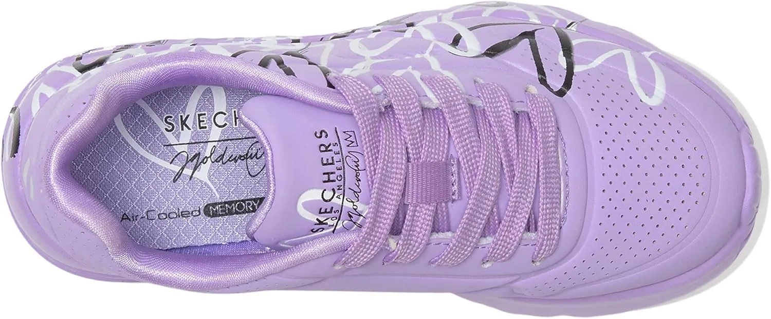 SKECHERS Women's Uno Lite-Metallic Love 314067l (Little Big Kid) Sneaker