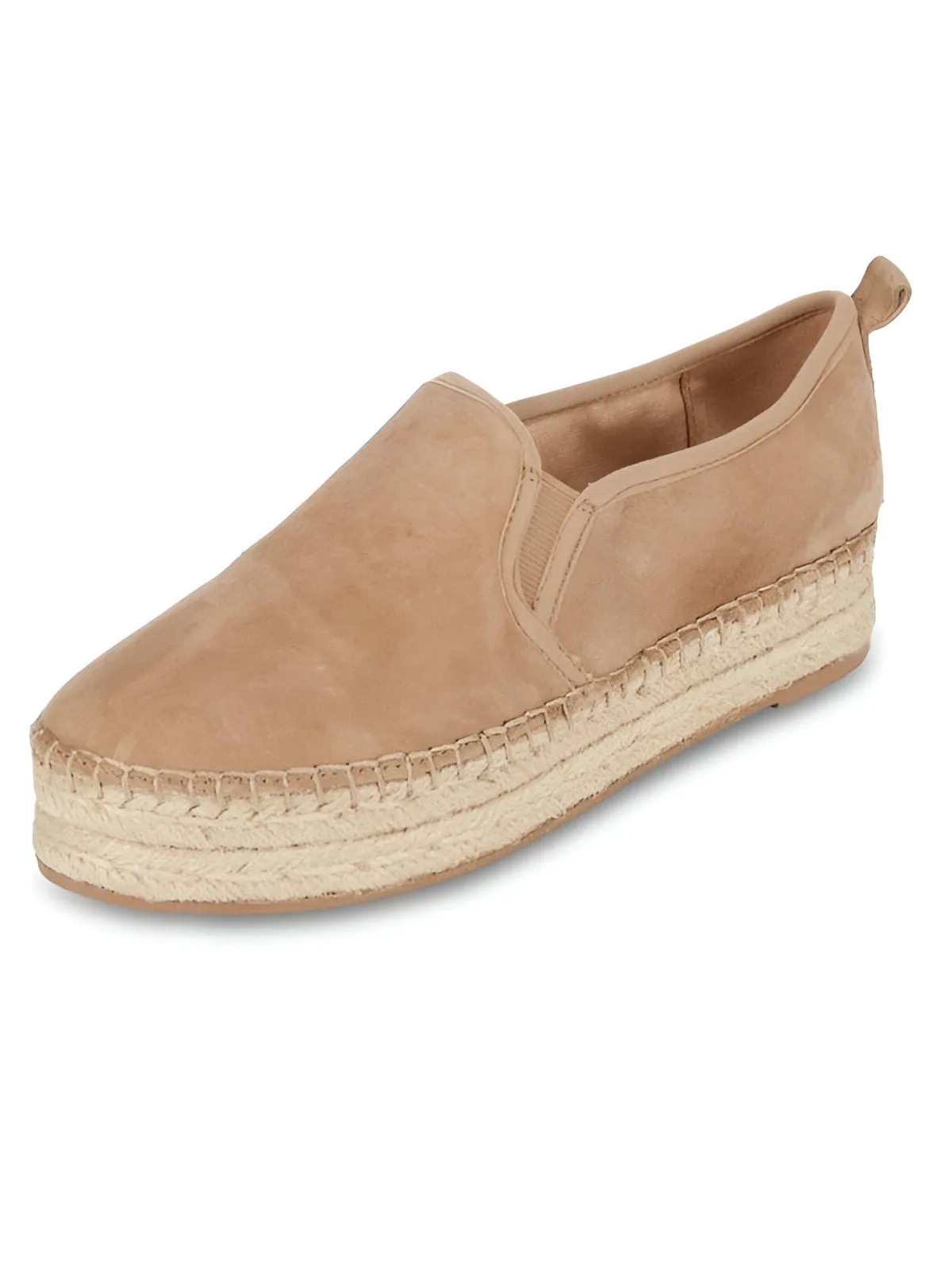 Slip Fashion Carrin Sam On Suede Edelman Espadrille Oatmeal Toe Exceptional Summer special Platform Rounded