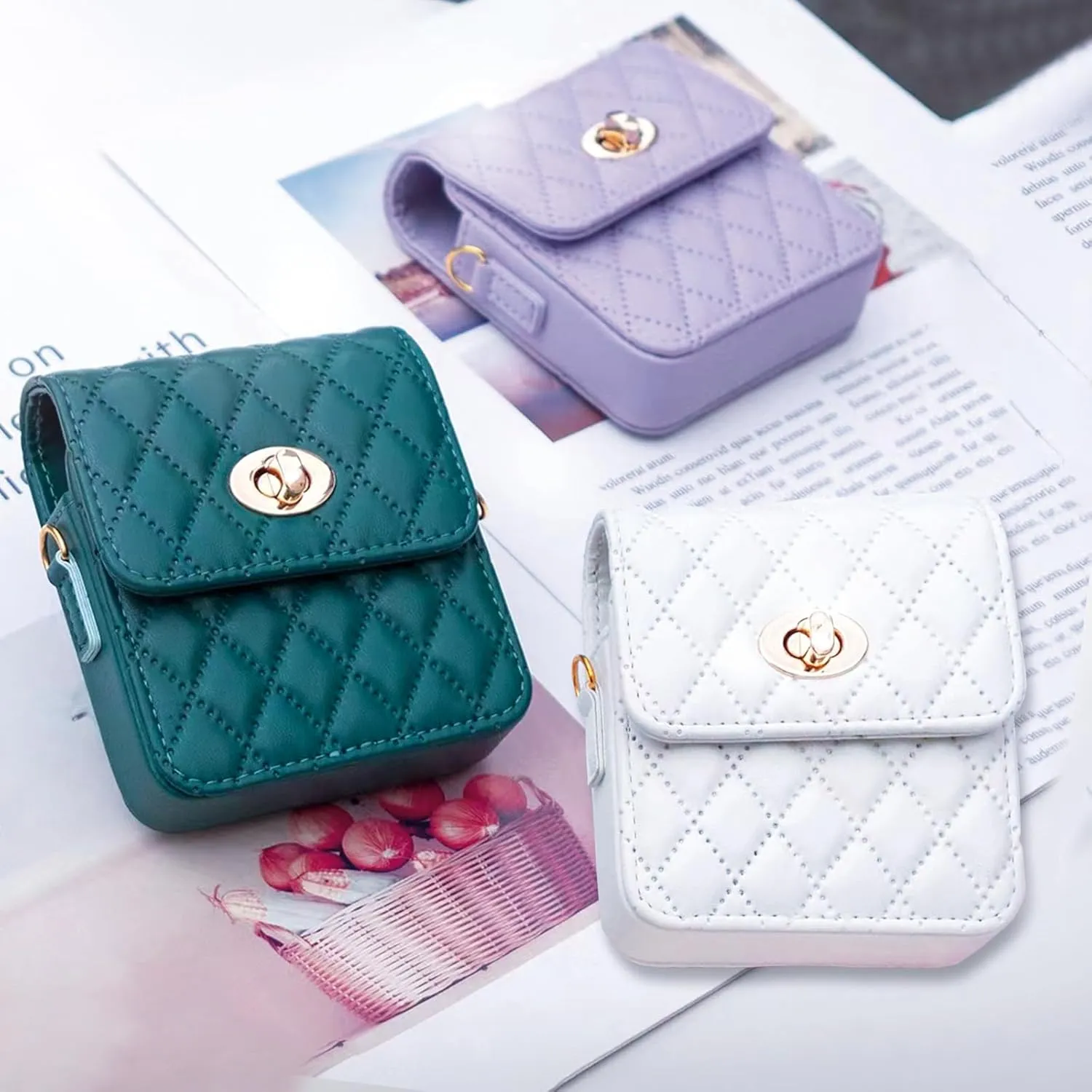 Small Crossbody Bag for Flip Phones - Compatible with Motorola Razr Series and Samsung Galaxy Z Flip Phones