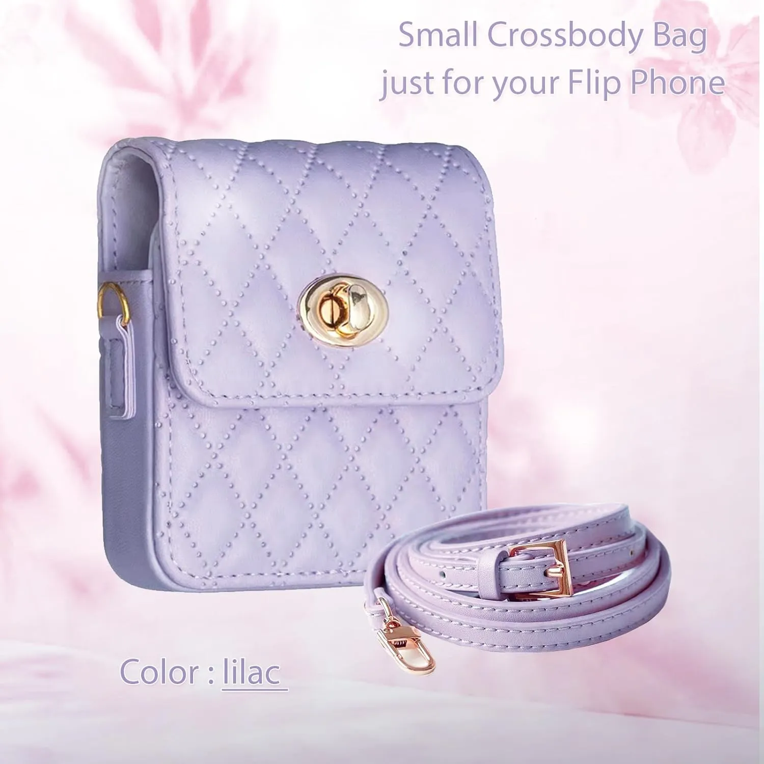 Small Crossbody Bag for Flip Phones - Compatible with Motorola Razr Series and Samsung Galaxy Z Flip Phones