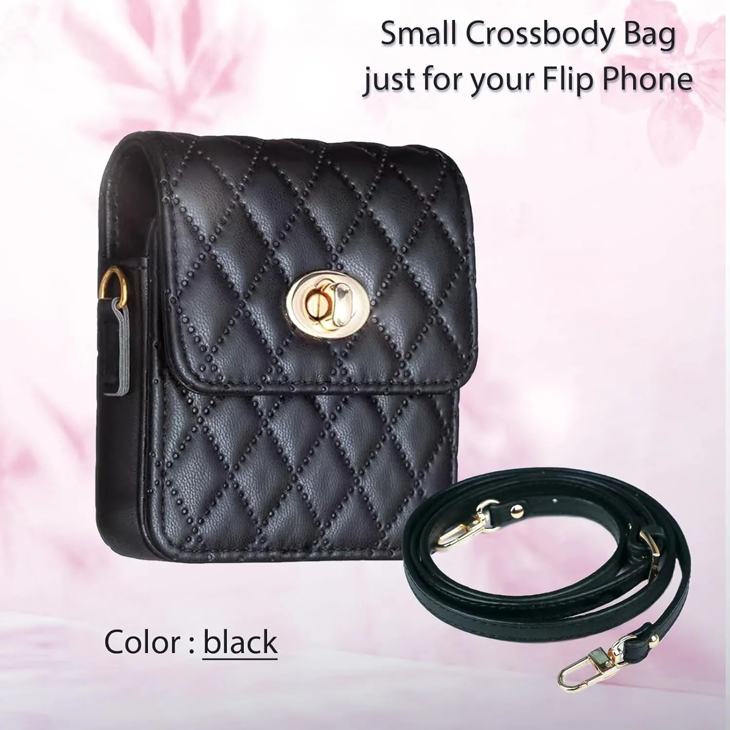 Small Crossbody Bag for Flip Phones - Compatible with Motorola Razr Series and Samsung Galaxy Z Flip Phones
