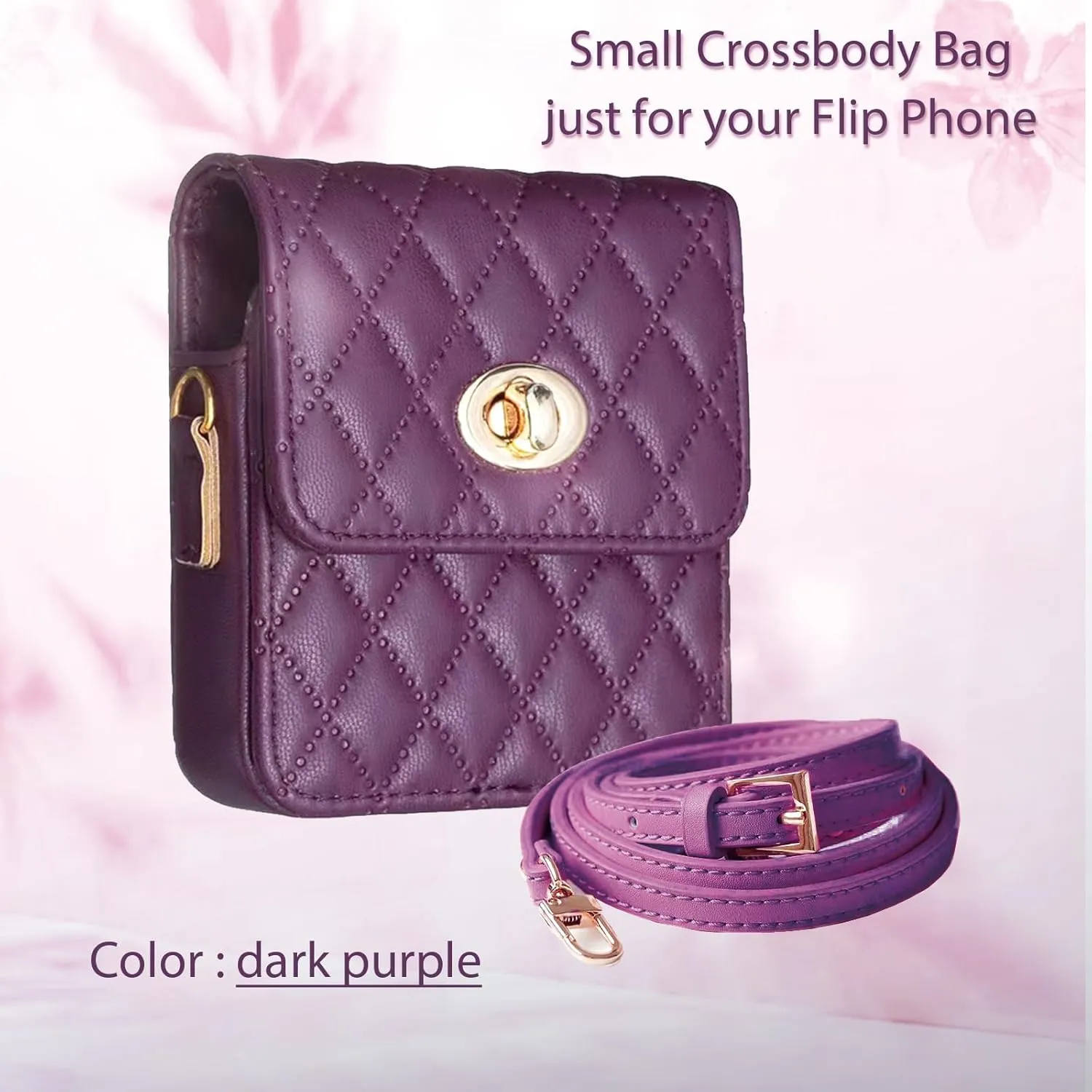 Small Crossbody Bag for Flip Phones - Compatible with Motorola Razr Series and Samsung Galaxy Z Flip Phones
