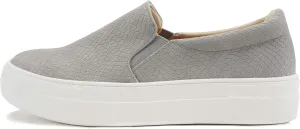 Soda Hike ~ Slip On Double Layer Foam Padded Cushion Sock Fashion Sneakers (Grey Cobra, Numeric_11)