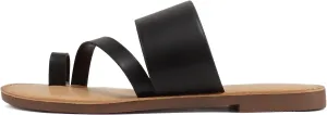 Soda Joan Womens Open Toe Slip On Flip Flop Sandals