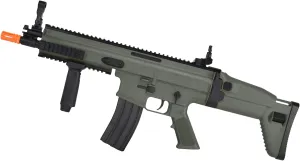 Soft Air Scar-L Licensed Full Size Spring Powered Airsoft Rifle, Green