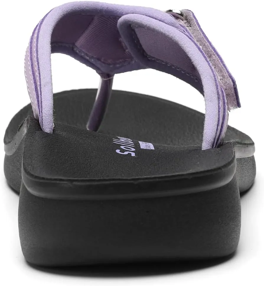 SOLLBEAM Womens Original Orthotic Comfort Thong Style Flip Flops Sandals With Arch Support Heel Cup