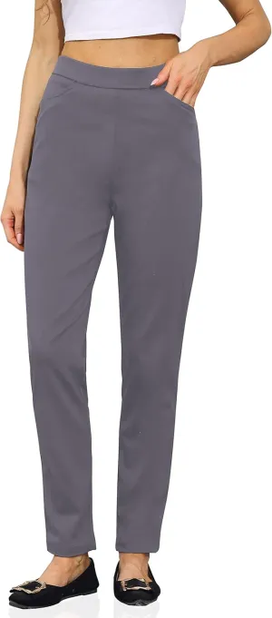 Soojun Women's Comfy Ultra Stretch Pull On Ankle Pant