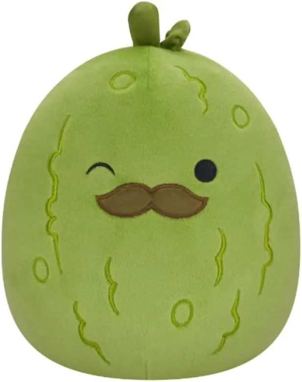 Squishmallows Originals 19 cm Charles The Moustache Pickle, Add Nichelle to Your Team, Ultra Soft Plush