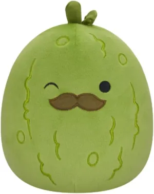 Squishmallows Originals 19 cm Charles The Moustache Pickle, Add Nichelle to Your Team, Ultra Soft Plush