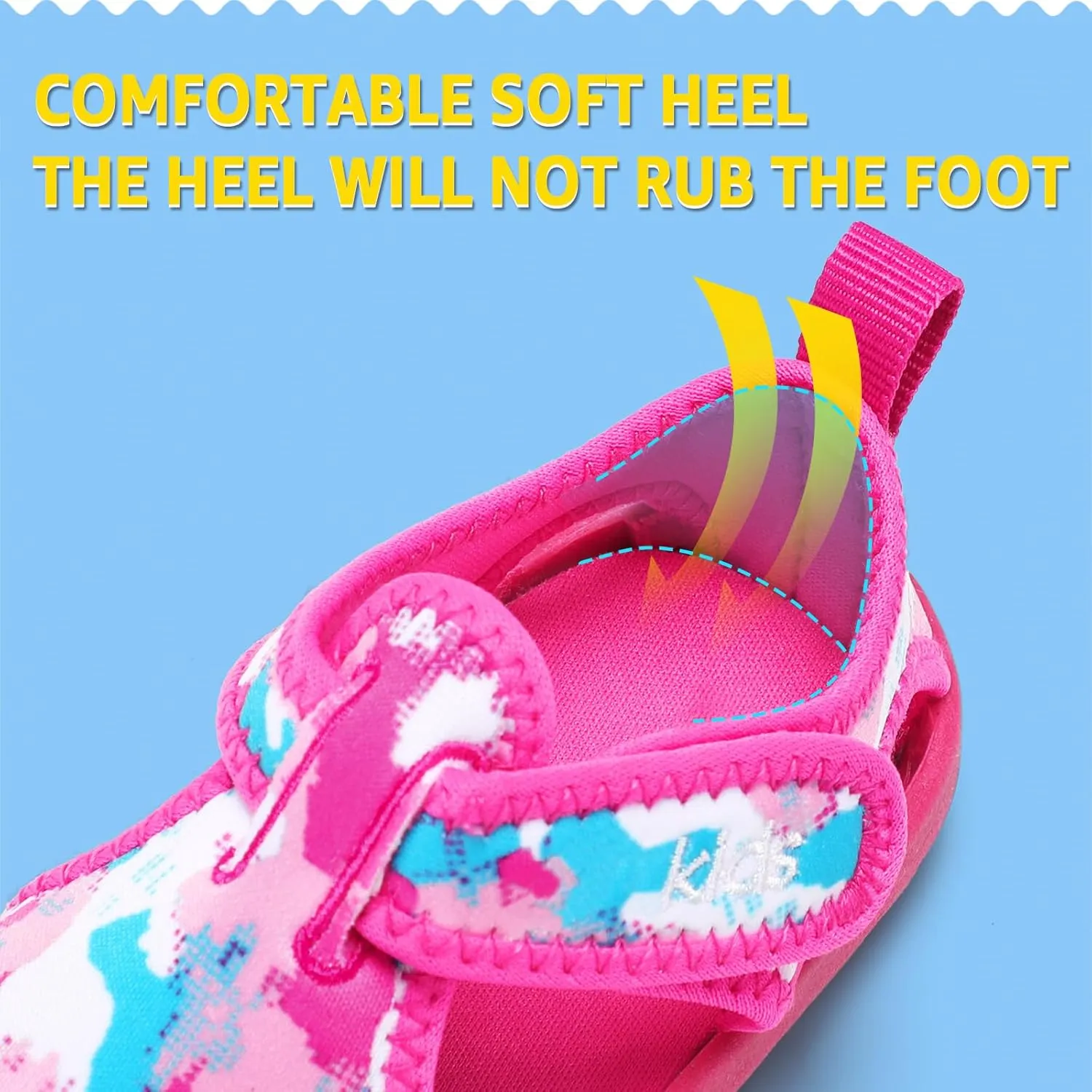 STQ Boys Girls Water Shoes Quick-Dry Slip on Beach Swim Pool Sandals(Toddler/Little Kid)