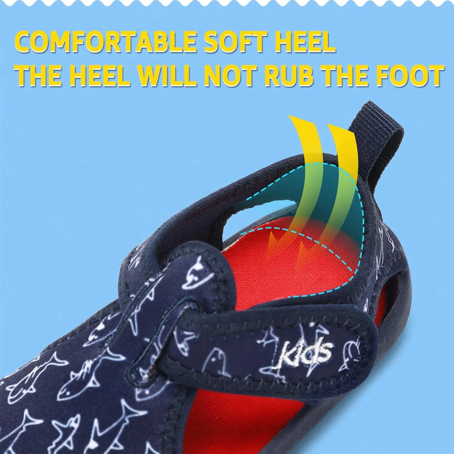 STQ Boys Girls Water Shoes Quick-Dry Slip on Beach Swim Pool Sandals(Toddler/Little Kid)