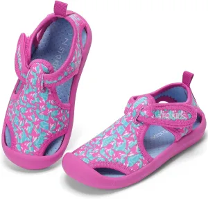 STQ Boys Girls Water Shoes Quick-Dry Slip on Beach Swim Pool Sandals(Toddler/Little Kid)