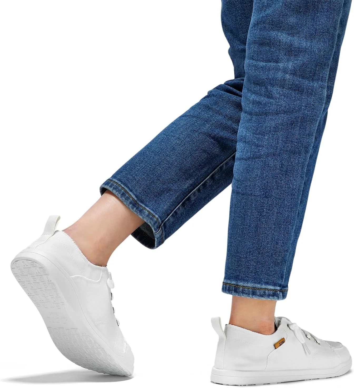 STQ Slip on Sneakers for Women Casual Canvas Shoes Machine Washable