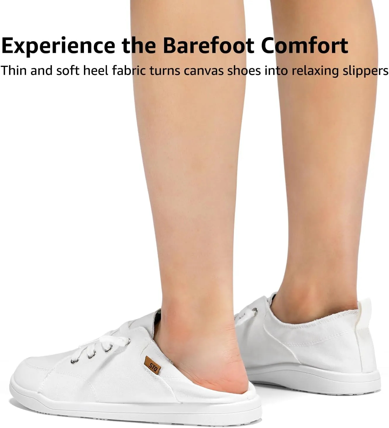 STQ Slip on Sneakers for Women Casual Canvas Shoes Machine Washable