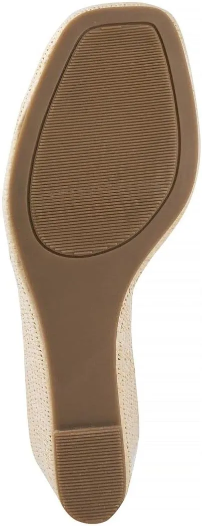 Sugar Women's Wedge Sandals – Ankle Strap Heels, Dressy Platform Open-Toe Shoes, Boho Peep-Toe Summer Pump - Chili