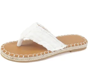 Summer New Flat Clip Toe Fisherman Shoes, Outer Wear Sandals Slippers, Thick Bottom Solid Color Round Toe Buckle Strap Sandals, Stylish Outer Wear Woven Beach Sandals For Women Flip flop