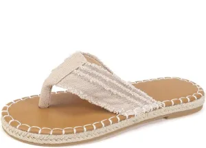 Summer New Flat Clip Toe Fisherman Shoes, Outer Wear Sandals Slippers, Thick Bottom Solid Color Round Toe Buckle Strap Sandals, Stylish Outer Wear Woven Beach Sandals For Women Flip flop