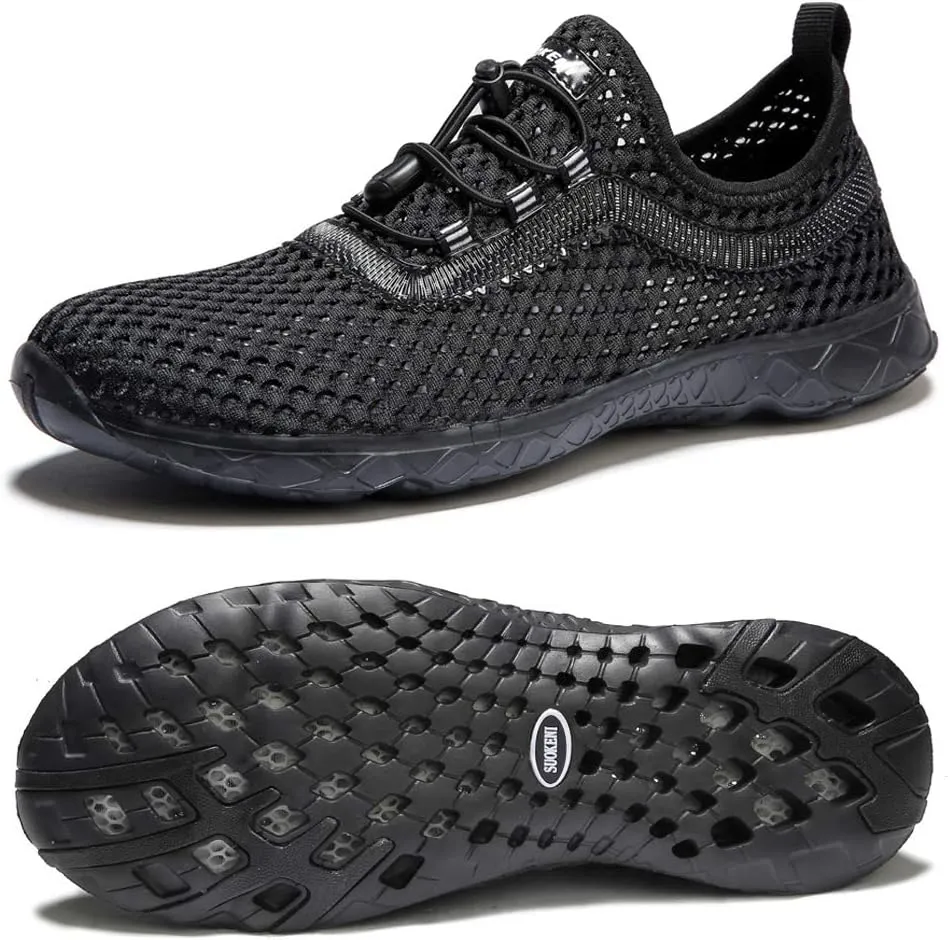SUOKENI Men's Quick Drying Slip On Water Shoes for Beach or Water Sports