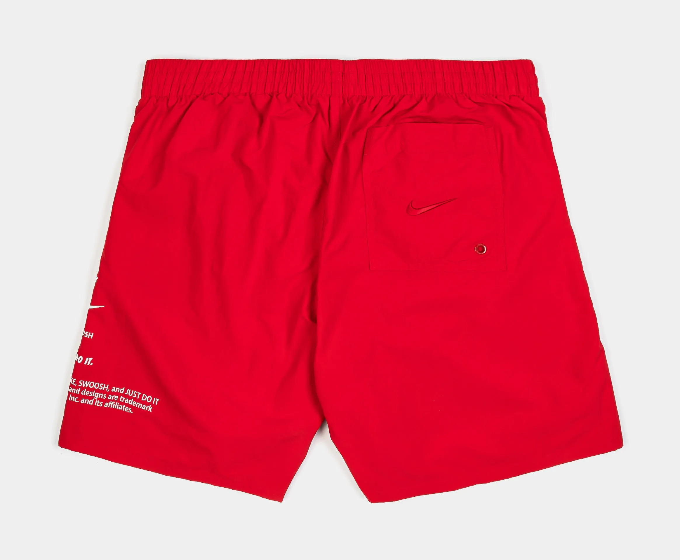 Swim Breaker Fully Lined Volley 7" Mens Shorts (Red/White)