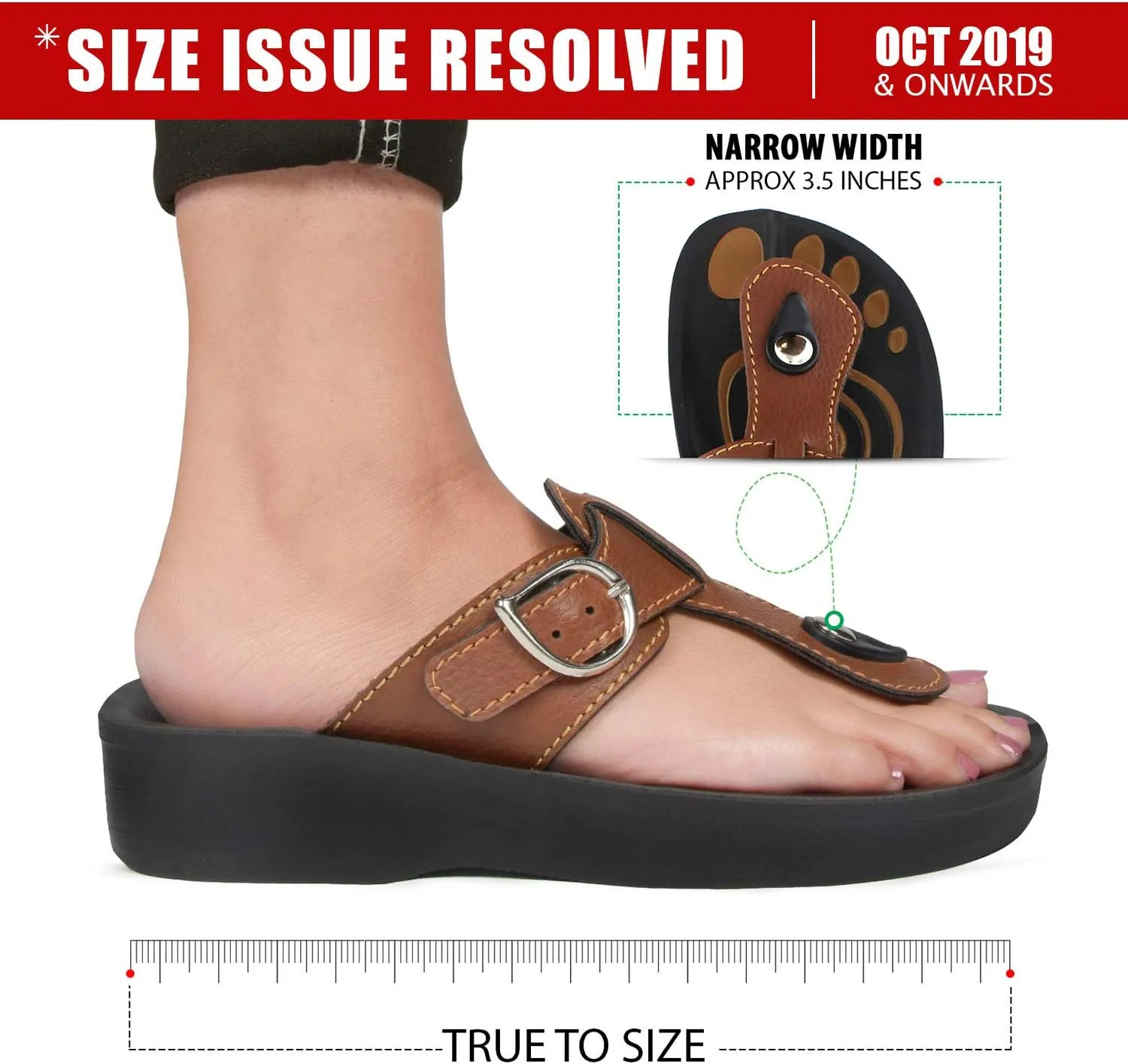 T-Bar Buckle Strap Sandals Flip Flop Slides for Women
