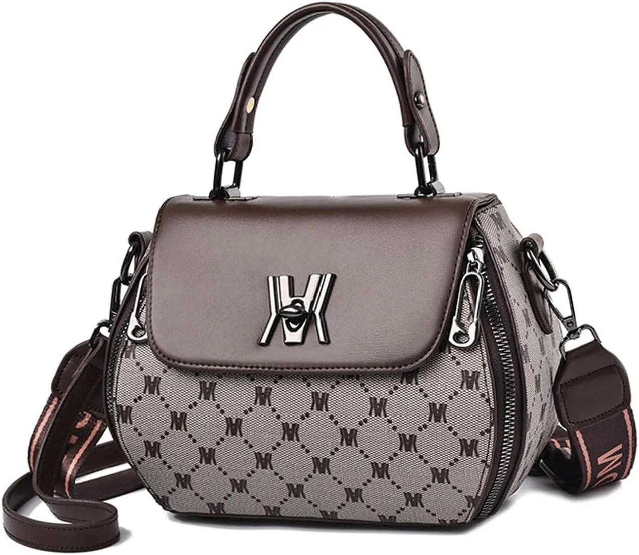 The stylish, spacious one-shoulder package keeps you on the heels of the trendy bag and the style bag that is designed for women (brown)