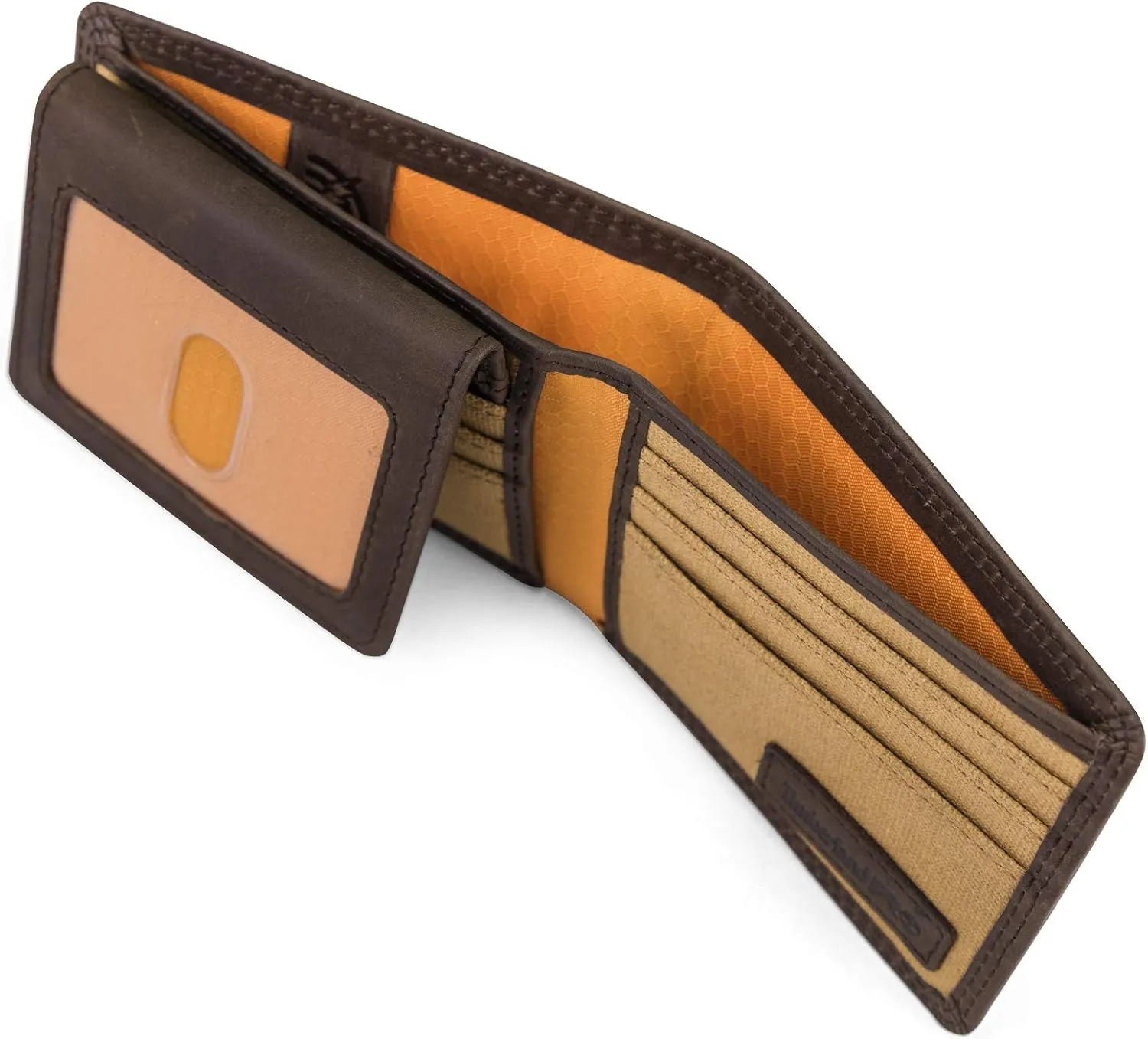 Timberland PRO Men's Leather RFID Wallet with Removable Flip Pocket Card Carrier