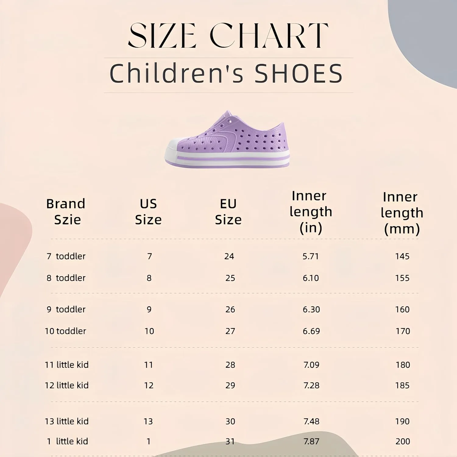 Toddler & Kids Water Shoes for Boys & Girls - Quick-Dry Non-Slip Water Sandals, Lightweight Slip-On Aqua Shoes for Swimming, Beach & Garden Play