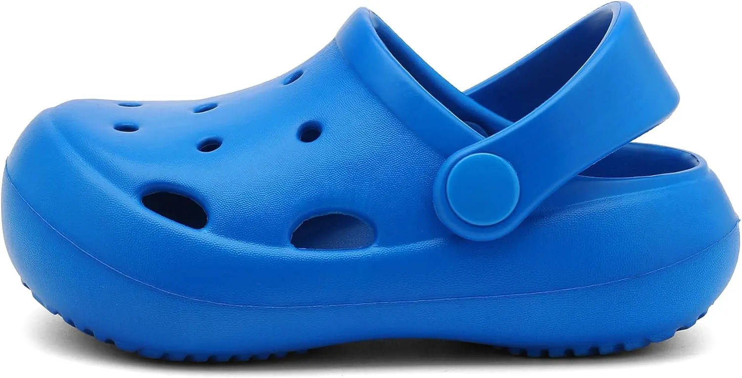 Toddler Classic Clogs Skin-Friendly Comfy Lightweight 丨Boys Girls Slip On Water Shoes