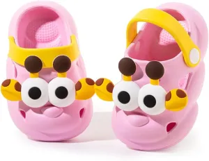 Toddler Sandals Baby Boys Girls Slip On Shoes Summer Breathable Quick-Dry Lightweight Slides Sandals Infant Outdoor Non-Slip Walking Shoes