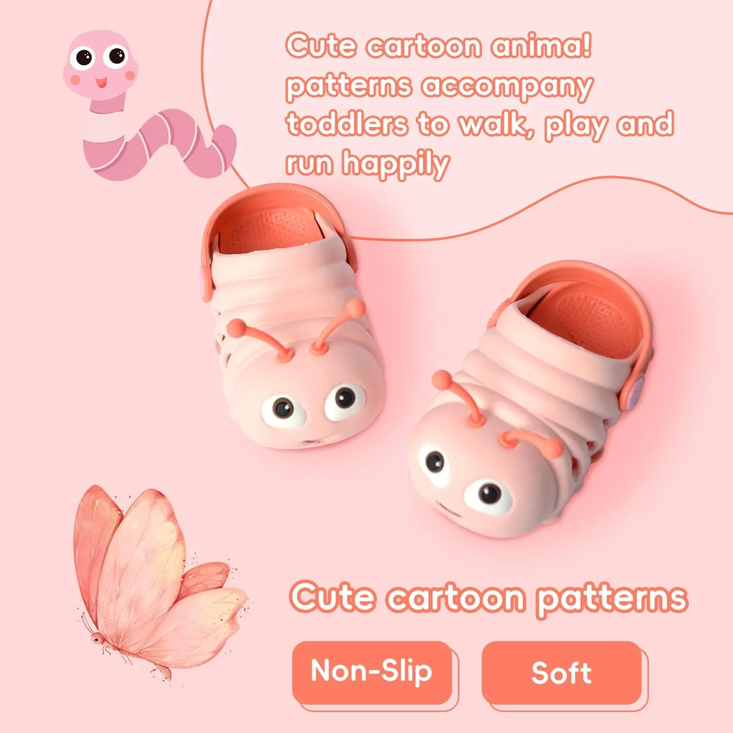 Toddler Sandals Baby Boys Girls Slip On Walking Shoes Summer Breathable Quick-Dry Lightweight Barefoot Slippers Outdoor Indoor Non-Slip Sandals