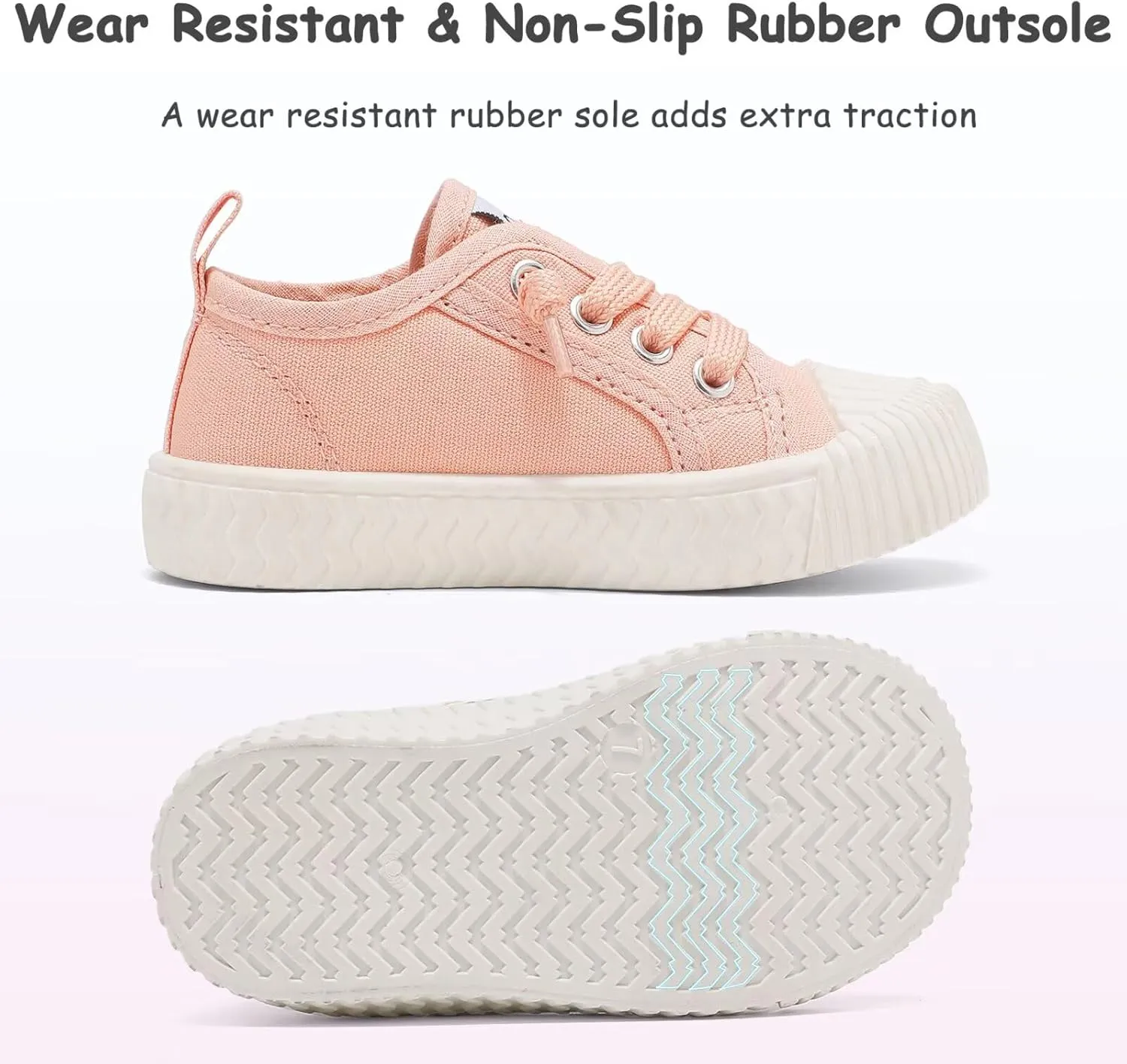 Toddler Shoes Boys Girls Slip On Canvas Sneakers