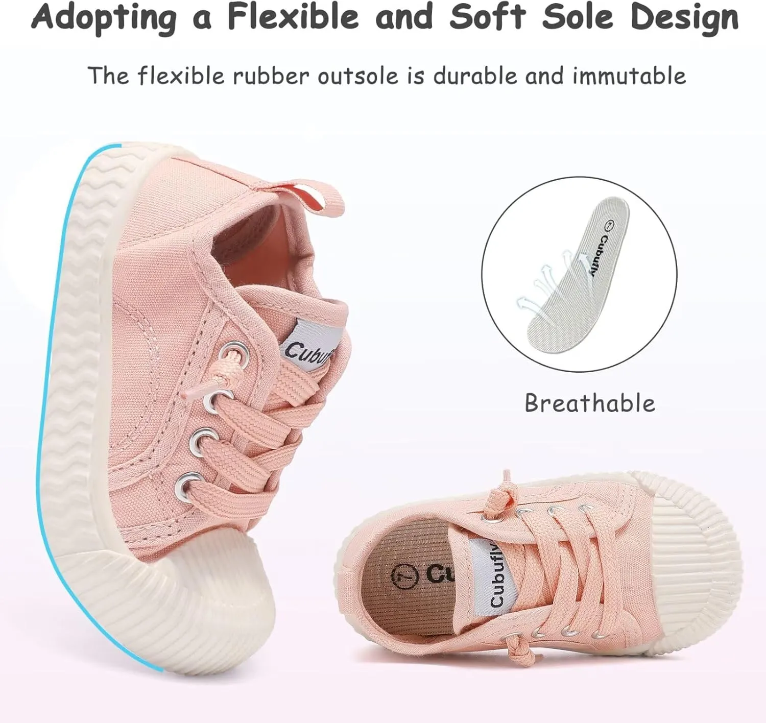 Toddler Shoes Boys Girls Slip On Canvas Sneakers