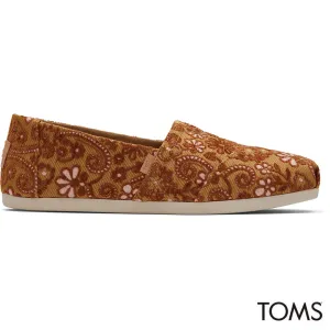 Toms Wmns Alpargata Golden Honey Floral Brocade
