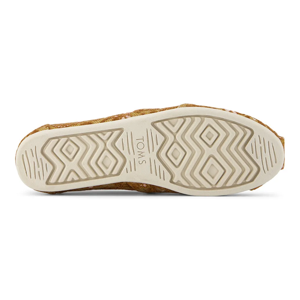 Toms Wmns Alpargata Golden Honey Floral Brocade